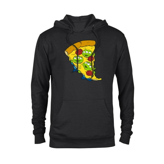 Disney and Pixar’s Toy Story Aliens Pepperoni Pizza - Pullover Hoodie for Adults - Customized-Black