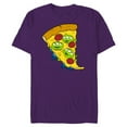thumbnail image 1 of Disney and Pixar’s Toy Story Aliens Pepperoni Pizza - Short Sleeve Blended T-Shirt for Adults - Customized-Purple, 1 of 5