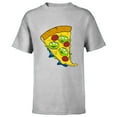 thumbnail image 1 of Disney and Pixar’s Toy Story Aliens Pepperoni Pizza - Short Sleeve T-Shirt for Kids - Customized-Athletic Heather, 1 of 5