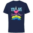 thumbnail image 1 of Disney and Pixar’s Toy Story Aliens You Are The Chosen One - Short Sleeve Cotton T-Shirt for Adults - Customized-Navy, 1 of 5