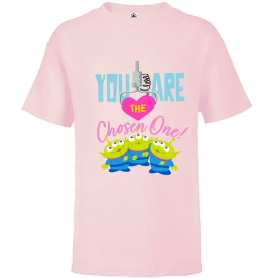 Disney and Pixar’s Toy Story Aliens You Are The Chosen One - Short Sleeve T-Shirt for Kids – Customized-Soft Pink