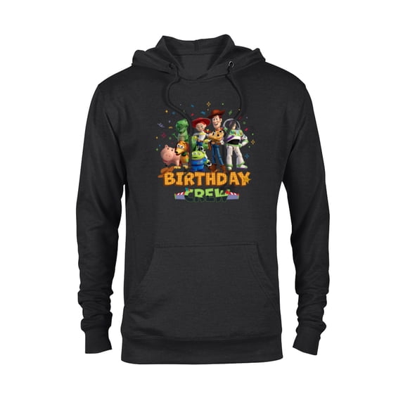 Disney and Pixar’s Toy Story Birthday Crew Party Matching - Pullover Hoodie for Adults - Customized-Black