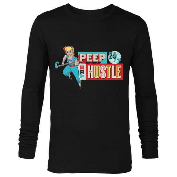 Disney and Pixar’s Toy Story Bo Peep 24/7 Hustle - Long Sleeve T-Shirt for Men - Customized-Black