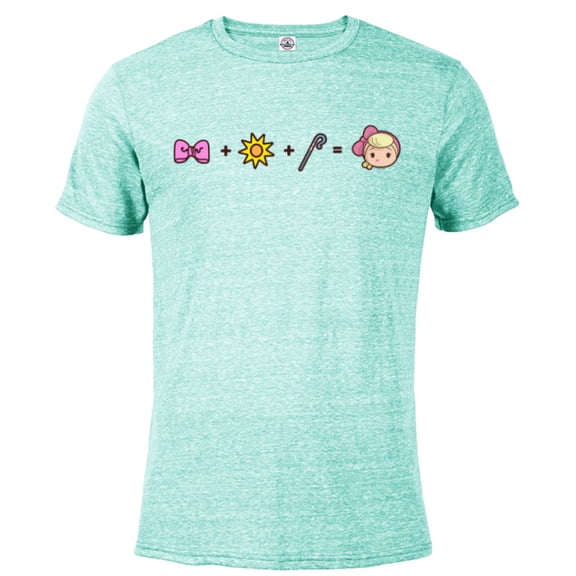 Disney and Pixar’s Toy Story Bo Peep Emoji Code Formula - Short Sleeve Blended T-Shirt for Adults - Customized-Ocean Blue