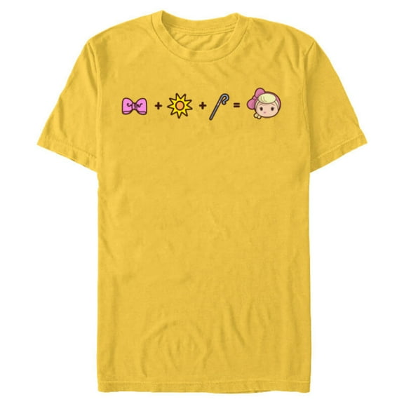 Disney and Pixar’s Toy Story Bo Peep Emoji Code Formula - Short Sleeve Blended T-Shirt for Adults - Customized-Yellow