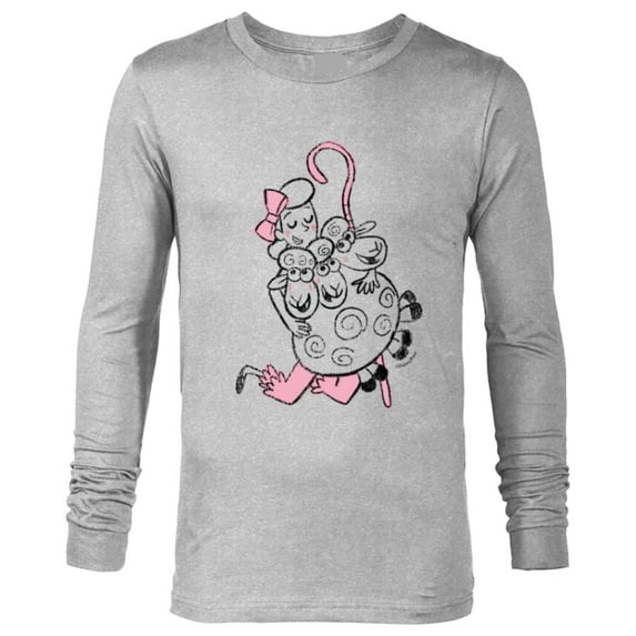 Disney and Pixar’s Toy Story Bo Peep Hugs Sheep - Long Sleeve T-Shirt for Men - Customized-Athletic Heather