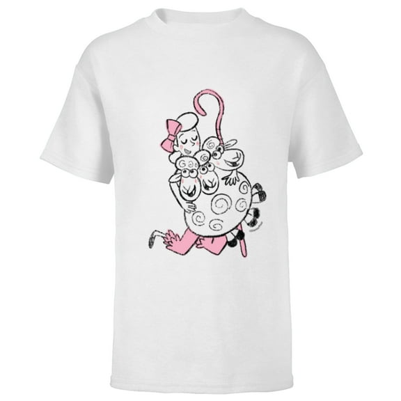 Disney and Pixar’s Toy Story Bo Peep Hugs Sheep - Short Sleeve T-Shirt for Kids - Customized-White
