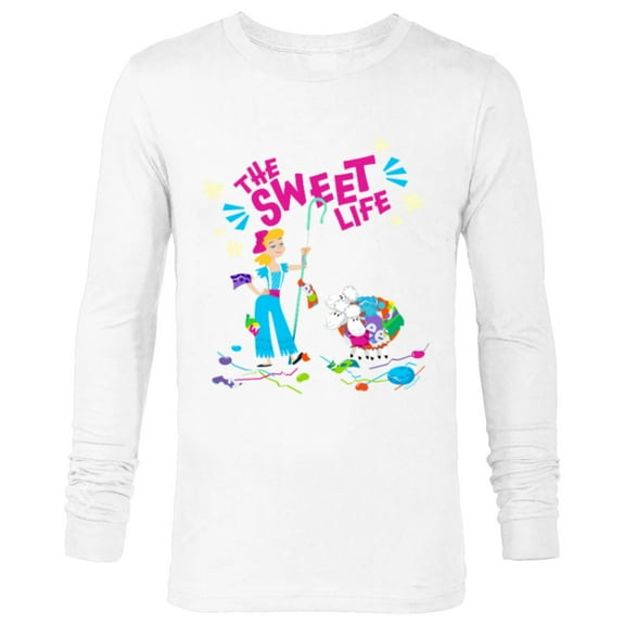 Disney and Pixar’s Toy Story Bo Peep The Sweet Life - Long Sleeve T-Shirt for Men - Customized-White