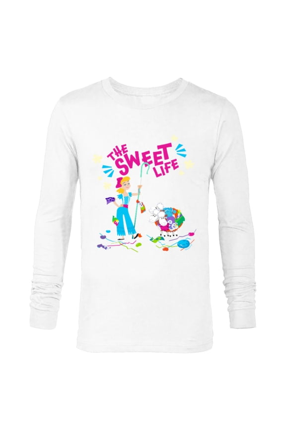 Disney and Pixar’s Toy Story Bo Peep The Sweet Life - Long Sleeve T-Shirt for Men - Customized-White