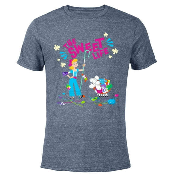 Disney and Pixar’s Toy Story Bo Peep The Sweet Life - Short Sleeve Blended T-Shirt for Adults - Customized-Navy Heather