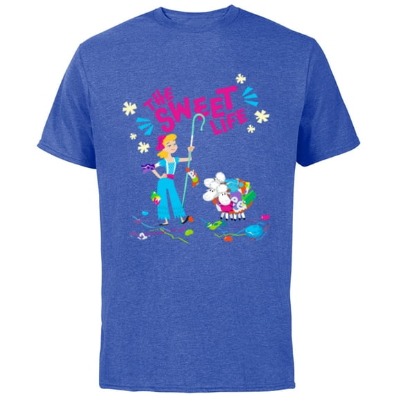 Disney and Pixar’s Toy Story Bo Peep The Sweet Life - Short Sleeve Cotton T-Shirt for Adults - Customized-Royal Heather