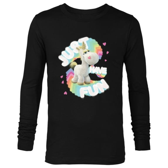 Disney and Pixar’s Toy Story Buttercup Unicorn Just Have Fun - Long Sleeve T-Shirt for Men - Customized-Black