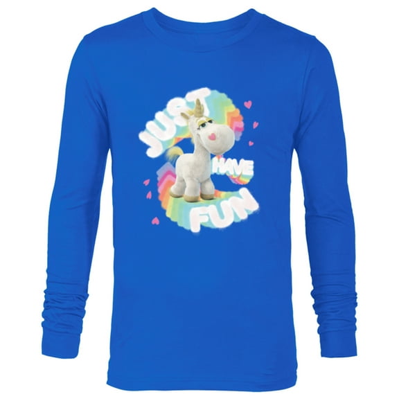 Disney and Pixar’s Toy Story Buttercup Unicorn Just Have Fun - Long Sleeve T-Shirt for Men - Customized-Navy