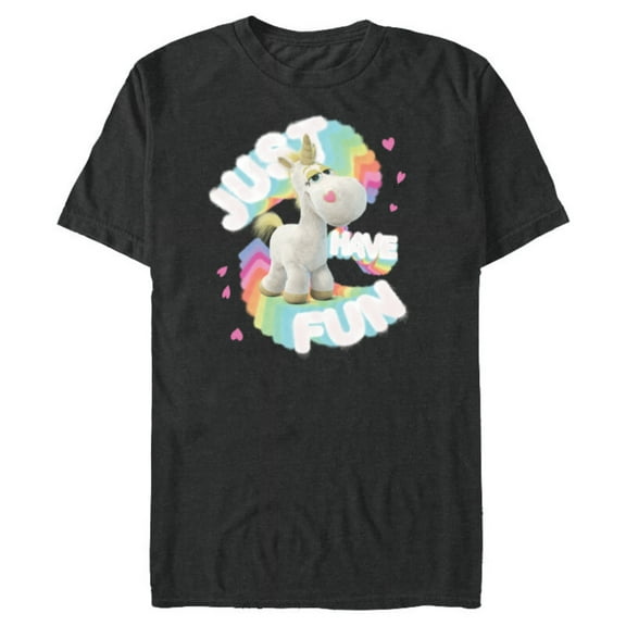 Disney and Pixar’s Toy Story Buttercup Unicorn Just Have Fun - Short Sleeve Blended T-Shirt for Adults - Customized-Dark Heather