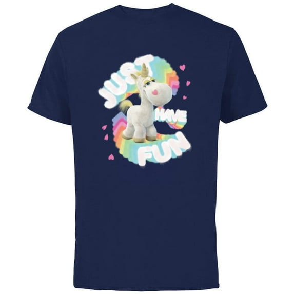 Disney and Pixar’s Toy Story Buttercup Unicorn Just Have Fun - Short Sleeve Cotton T-Shirt for Adults - Customized-Navy