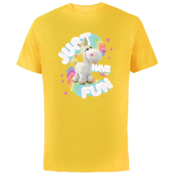 Disney and Pixar’s Toy Story Buttercup Unicorn Just Have Fun - Short Sleeve Cotton T-Shirt for Adults - Customized-Yellow