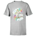 thumbnail image 1 of Disney and Pixar’s Toy Story Buttercup Unicorn Just Have Fun - Short Sleeve T-Shirt for Kids - Customized-Athletic Heather, 1 of 5