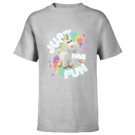 Disney and Pixar’s Toy Story Buttercup Unicorn Just Have Fun - Short Sleeve T-Shirt for Kids - Customized-Athletic Heather