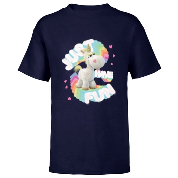 Disney and Pixar’s Toy Story Buttercup Unicorn Just Have Fun - Short Sleeve T-Shirt for Kids - Customized-Navy