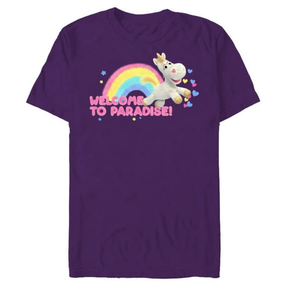 Disney and Pixar’s Toy Story Buttercup Unicorn Welcome - Short Sleeve Blended T-Shirt for Adults - Customized-Purple