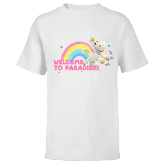 Disney and Pixar’s Toy Story Buttercup Unicorn Welcome - Short Sleeve T-Shirt for Kids - Customized-White