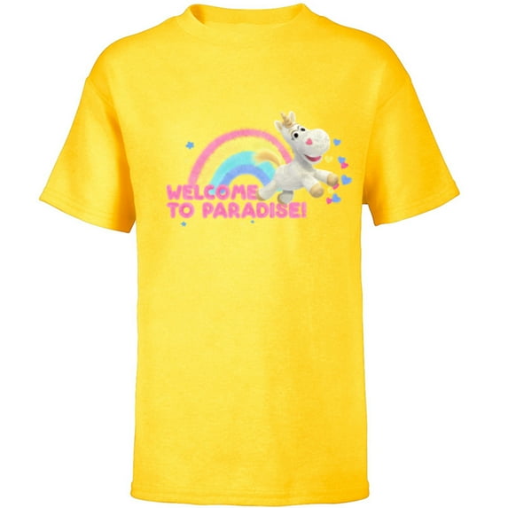 Disney and Pixar’s Toy Story Buttercup Unicorn Welcome - Short Sleeve T-Shirt for Kids - Customized-Yellow