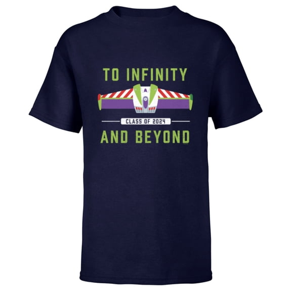 Disney and Pixar’s Toy Story Buzz Graduation Class of 2024 - Short Sleeve T-Shirt for Kids - Customized-Navy