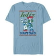 thumbnail image 1 of Disney and Pixar’s Toy Story Buzz & Jessie Feliz Navidad - Short Sleeve Blended T-Shirt for Adults - Customized-Ocean Blue, 1 of 5