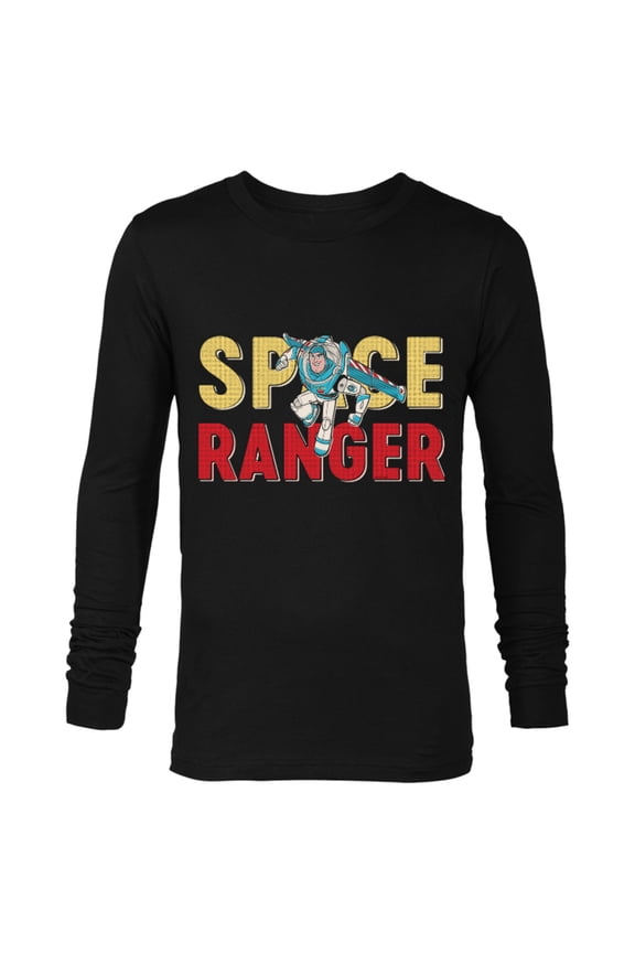 Disney and Pixar’s Toy Story Buzz Lightyear Space Ranger - Long Sleeve T-Shirt for Men - Customized-Black