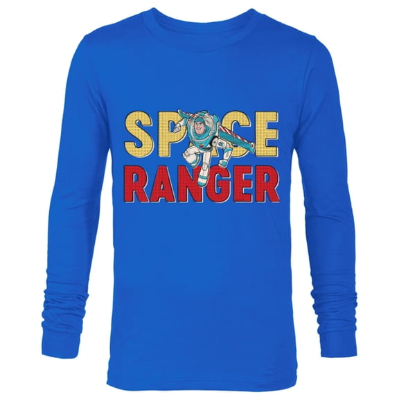 Disney and Pixar’s Toy Story Buzz Lightyear Space Ranger - Long Sleeve T-Shirt for Men - Customized-Royal