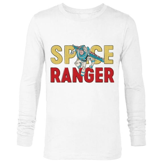 Disney and Pixar’s Toy Story Buzz Lightyear Space Ranger - Long Sleeve T-Shirt for Men - Customized-White