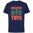 thumbnail image 1 of Disney and Pixar’s Toy Story Christmas Bring on the Toys - Short Sleeve Cotton T-Shirt for Adults - Customized-Navy, 1 of 5