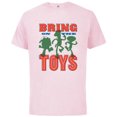 thumbnail image 1 of Disney and Pixar’s Toy Story Christmas Bring on the Toys - Short Sleeve Cotton T-Shirt for Adults - Customized-Soft Pink, 1 of 5