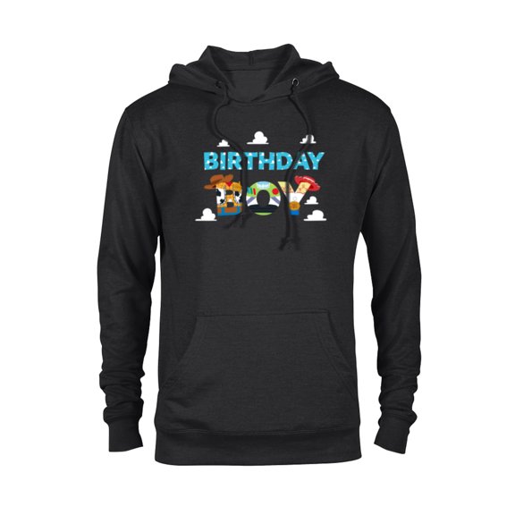 Disney and Pixar’s Toy Story Clouds Birthday Boy - Pullover Hoodie for Adults - Customized-Black