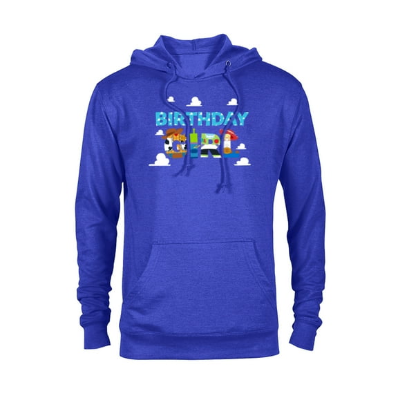 Disney and Pixar’s Toy Story Clouds Birthday Girl - Pullover Hoodie for Adults - Customized-Royal