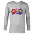 thumbnail image 1 of Disney and Pixar’s Toy Story Cute Aliens Flowers - Long Sleeve T-Shirt for Men - Customized-Athletic Heather, 1 of 5