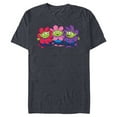 thumbnail image 1 of Disney and Pixar’s Toy Story Cute Aliens Flowers - Short Sleeve Blended T-Shirt for Adults - Customized-Navy Heather, 1 of 5
