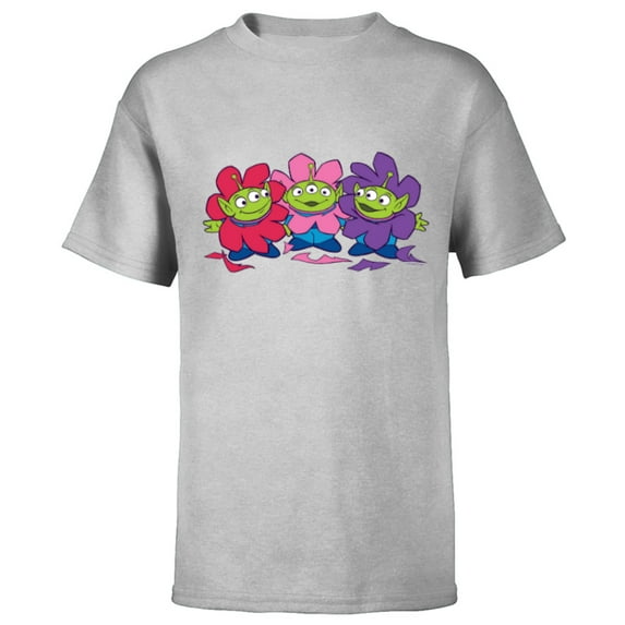 Disney and Pixar’s Toy Story Cute Aliens Flowers - Short Sleeve T-Shirt for Kids - Customized-Athletic Heather