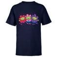 thumbnail image 1 of Disney and Pixar’s Toy Story Cute Aliens Flowers - Short Sleeve T-Shirt for Kids - Customized-Navy, 1 of 5