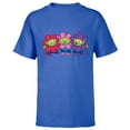 thumbnail image 1 of Disney and Pixar’s Toy Story Cute Aliens Flowers - Short Sleeve T-Shirt for Kids - Customized-Royal, 1 of 5