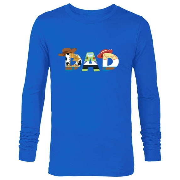 Disney and Pixar’s Toy Story Dad Father’s Day Birthday - Long Sleeve T-Shirt for Men - Customized-Navy