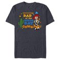 thumbnail image 1 of Disney and Pixar’s Toy Story Dad of the Birthday Cowgirl - Short Sleeve Blended T-Shirt for Adults - Customized-Denim Snow Heather, 1 of 5