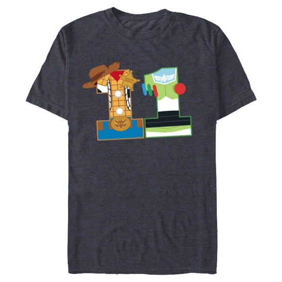 Disney and Pixar’s Toy Story Eleventh Birthday 11 Years Old - Short Sleeve Blended T-Shirt for Adults - Customized-Navy Heather