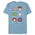 thumbnail image 1 of Disney and Pixar’s Toy Story Emoji Moods - Short Sleeve Blended T-Shirt for Adults - Customized-Ocean Blue, 1 of 5
