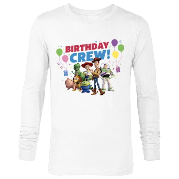 Disney and Pixar’s Toy Story Family Party Birthday Crew - Long Sleeve T-Shirt for Men - Customized-White