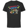 thumbnail image 1 of Disney and Pixar’s Toy Story Family Party Birthday Crew - Short Sleeve Cotton T-Shirt for Adults - Customized-Black, 1 of 5