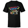 thumbnail image 1 of Disney and Pixar’s Toy Story Family Party Birthday Crew - Short Sleeve T-Shirt for Kids - Customized-Black, 1 of 5