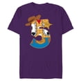 thumbnail image 1 of Disney and Pixar’s Toy Story Fifth Birthday 5 Years Old - Short Sleeve Blended T-Shirt for Adults - Customized-Purple, 1 of 5