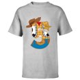 thumbnail image 1 of Disney and Pixar’s Toy Story Fifth Birthday 5 Years Old - Short Sleeve T-Shirt for Kids - Customized-Athletic Heather, 1 of 5