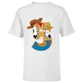 thumbnail image 1 of Disney and Pixar’s Toy Story Fifth Birthday 5 Years Old - Short Sleeve T-Shirt for Kids - Customized-White, 1 of 5